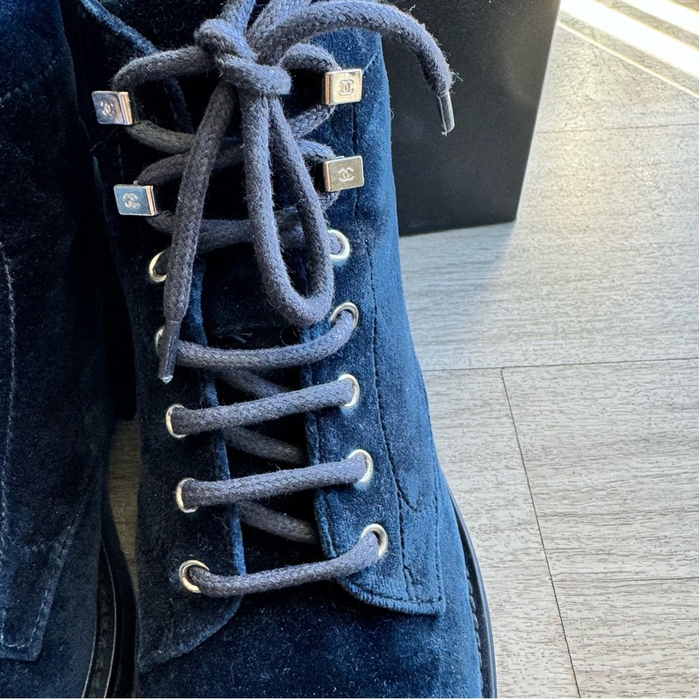 Chanel Moto/Combat Boots Sz 38US 8 - Picture 7 of 9